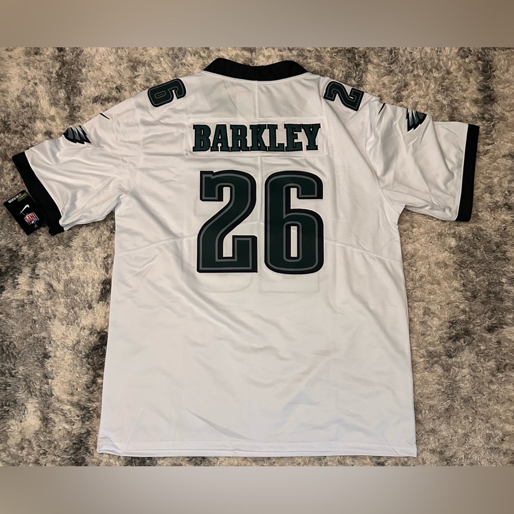 Philadelphia Eagles White Football Jersey with Number 26 - Picture 2 of 2